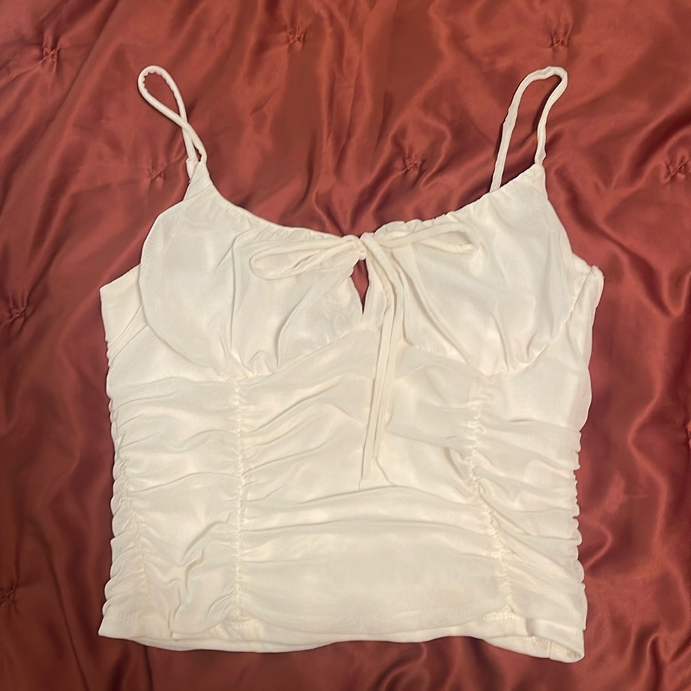 Cropped cream color top